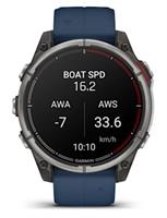 שעון Garmin Quatix 8 AMOLED 47 mm עם חיבור Bluetooth להתראות מהטלפון 
