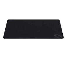 משטח עכבר גיימינג מבד Logitech G240 – פריט בודד שחור עם לוגו G כהה מוצג על רקע לבן