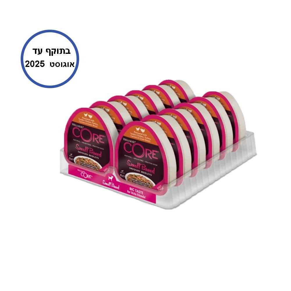 מבצע 12 יח שימורי וולנס קור לכלבים עוף והודו 85 גר