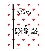 מחברת בעיצוב אישי- מתנה למורה- Teacher is a work of heart