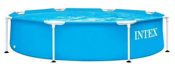 בריכת עמודים עגולה | 244X51 סמ| מקט 28205|Metal Frame| INTEX | קפיץ קפוץ