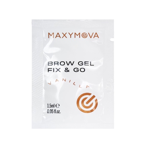 שקית ניסיון בודדת ג׳ל קרטין לגבות Brow gel fix&go maxymova