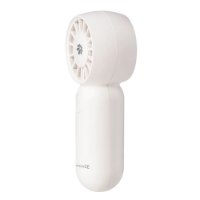 מאוורר כיס נייד צבע לבן Miracase MMHF110 – לבן אחד מוצג עומד על רקע לבן עם לוגו Miracase על הידית