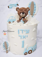 תבנית סיליקון דובי עם חליפה