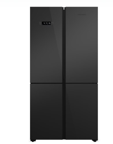 מקרר 4 דלתות 535 ליטר נטו Grundig GQN1622GB - גימור זכוכית שחורה