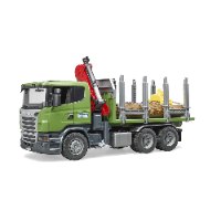 ברודר - משאית בולי עץ סקניה - Bruder Scania Truck 03524
