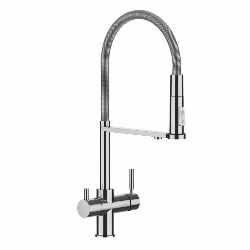 ברז מטבח ALPINE משולב מערכת מים חמים קרים ופושרים - תוצרת איטליה