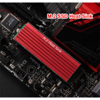 גוף קירור מאלומיניום צבע שחור SSD 2280 M.2 NVMe HeatSink