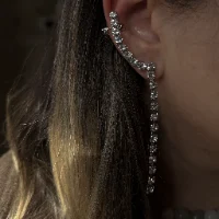 עגיל מטפס אבלין |עגיל בודד | עגיל סברובסקי