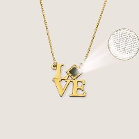 שרשרת LOVE עם ננו תנ"ך- כל התנ״ך ממוזער בטכנולוגיית ננו