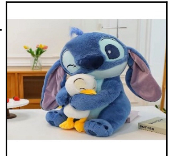 סטיץ - בובת פרווה כחולה בגודל 35 ס"מ - STITCH