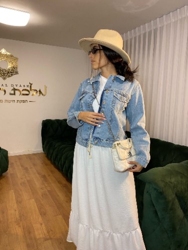 חצאית טל לבנה
