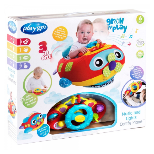 פלייגרו - מטוס קומפי אורות וצלילים - Playgro 187627