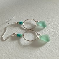 Turquoise hoops