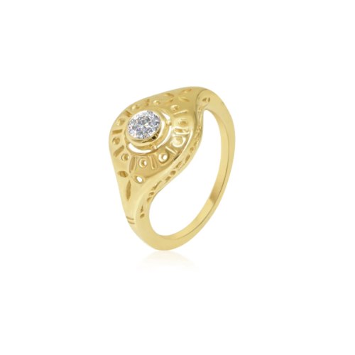 טבעת זהב מיוחדת עם יהלום