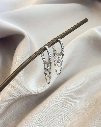 Topi Earrings Silver