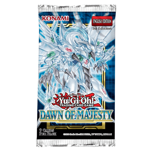 Yu-Gi-Oh DAMA Dawn of Majesty Booster pack, קלפי יו-גי-הו TCG מקוריים חבילת בוסטר דאון אוף מג'סתי