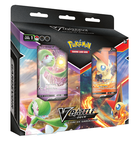 Pokemon TCG: Victini vs. Gardevoir V Battle Deck קלפי פוקימון מקוריים מארז וי ויקטיני נגד גארדוויר