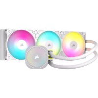 קירור נוזלי למעבד צבע לבן Corsair NAUTILUS 360 RS ARGB – מערכת קירור נוזלי לבנה עם שלושה מאווררים ויחידת משאבה מוארים