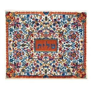 כיסוי לטלית רקמה מלאה - צבעוני