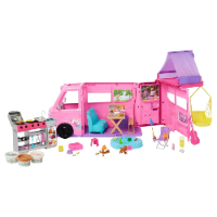 ברבי - בובת ברבי קרוואן חדש 60 חלקים ענק -  BARBIE HRJ78