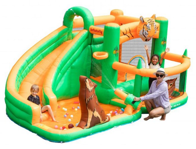 מתנפח מים עם מגלשה חיות W73075 מבית Doctor Dolphin