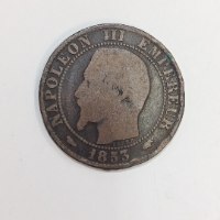 מטבע 5 סנטים צרפתי – נפוליאון, שנת 1853
