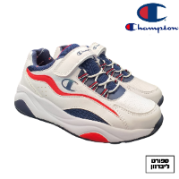 CHAMPION | צ'מפיון  - נעלי צ'מפיון ילדים לבן כחול אדום