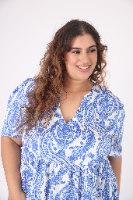 שמלת סול הדפס כחול