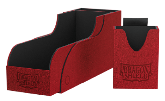 Dragon Shield Red/Black - Nest+ 300 - Deck Box קופסת אחסן גדולה לקלפים של דרגון שילד