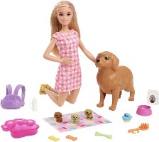 ברבי - מטפלת בכלבלב ובגורים מבית - Barbie
