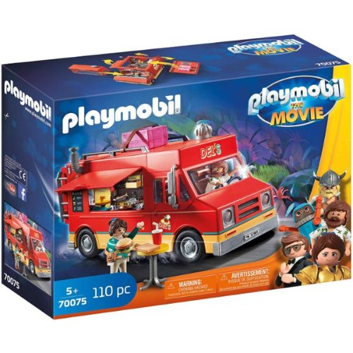 פליימוביל הסרט – משאית האוכל של דל 70075 ?? Playmobil 70075 PLAYMOBIL: THE MOVIE Del's Food Truck