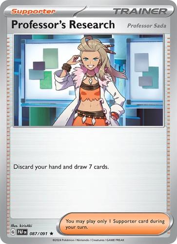 קלף בודד single פוקימון - professor's research - Paldean Fates - 087/091
