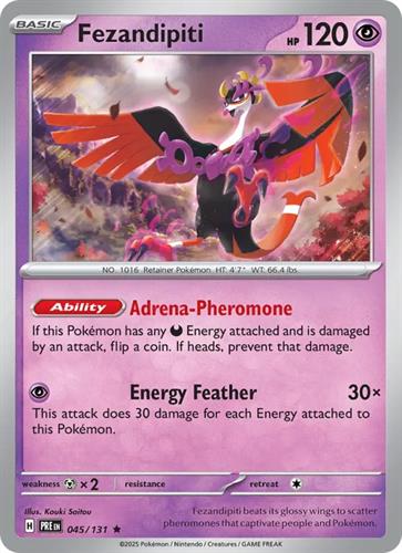 קלף בודד single פוקימון - fezadipiti - Prismatic Evolutions - 045/131