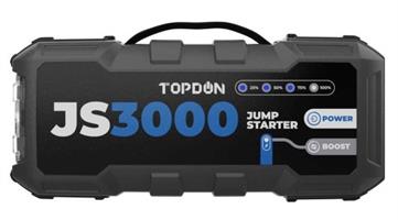 Topdon JS3000 בוסטר התנעה עוצמתי לרכב עם תאורת חירום