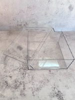 קופסא ריבוע קריסטל גדול 20-20 גובה 8.7 ס"מ