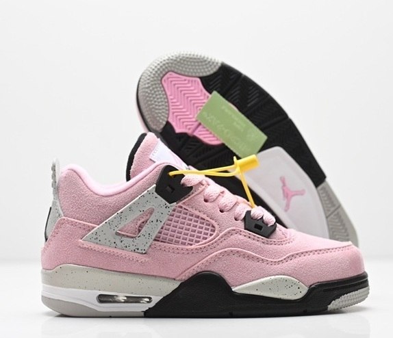 נעלי אייר ג'ורדן ילדים רטרו Nike Air Jordan 4 ורוד