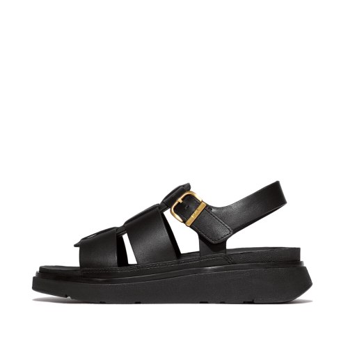 סנדלי GEN-FF עור בסגנון דייגים שחור FITFLOP