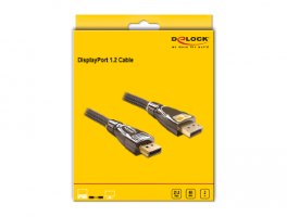 כבל מסך Delock Premium DisplayPort 1.2 Cable 4K 60 Hz 2 m