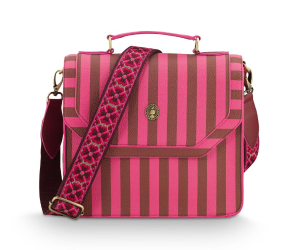 Cross Body דגם FRANCES פסים בינוני מידות 25X9X21.5 ס"מ של חברת PIP STUDIO