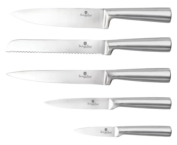 סט 5 סכינים ומעמד נירוסטה איכותי Berlinger Haus Aspen BH-2427