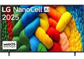 טלוויזיה חכמה "50 4K NanoCell AI דגם LG 50NANO80A6A