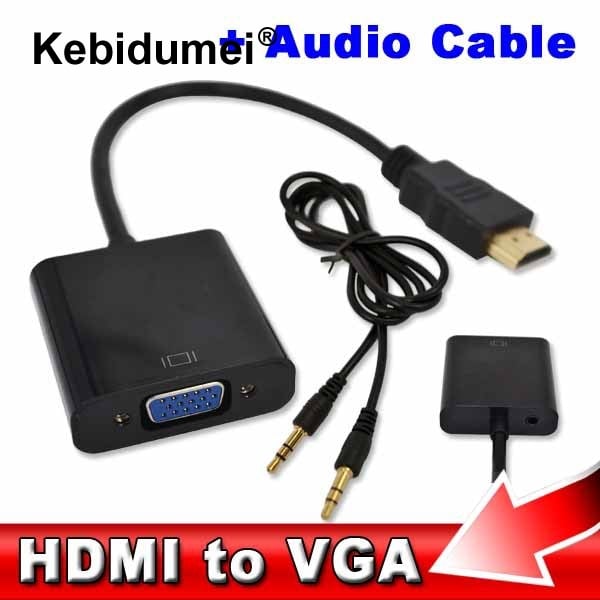 מתאם HDMI to VGA + סאונד-49 שקלים בלבד כולל משלוח