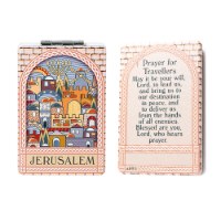 מראה מלבנית קטנה ראי להנחת תפילין דגם ירושלים העתיקה צבעוני
