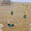 מונטנגרו|בוטיק RAW - מחרוזת ענבר משולבת אבני חן|דגמי בוטיק תינוק