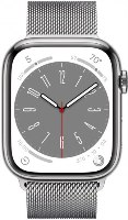 שעון חכם Apple Watch 41mm Series 8 GPS  צבע שעון Silver Stainless Steel Case