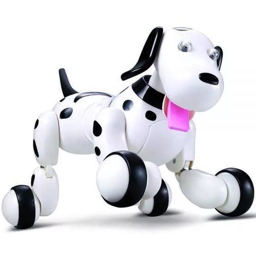 כלב דלמטי חכם בשלט רחוק עם כפתורי תכנות - צבע שחור