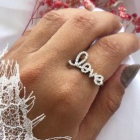 טבעת LOVE כסף 925