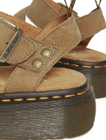 Gryphon Quad Leather Platform Sandals בהיר