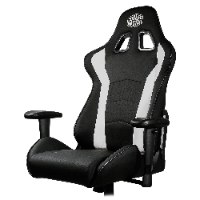 כסא גיימינג CoolerMaster Caliber R1 - שחור לבן